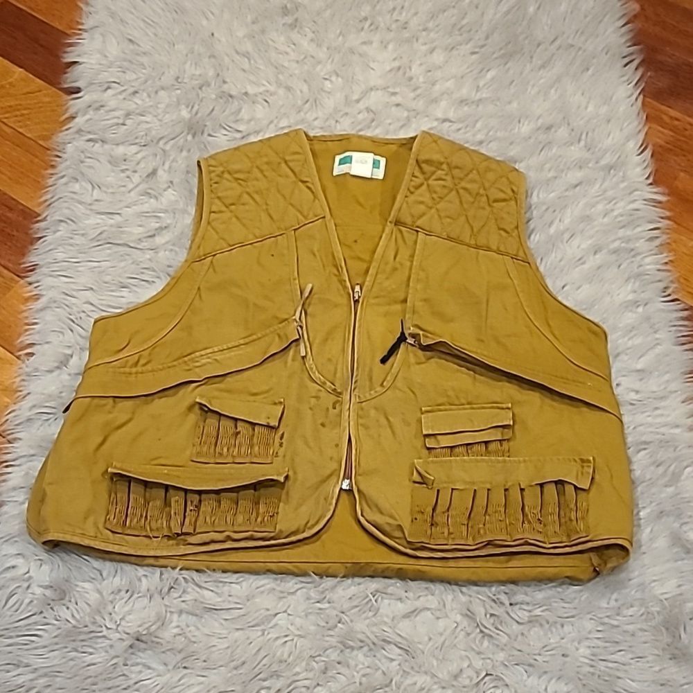 Game winner‎ sportswear vintage mens tan hunting vest size xl
